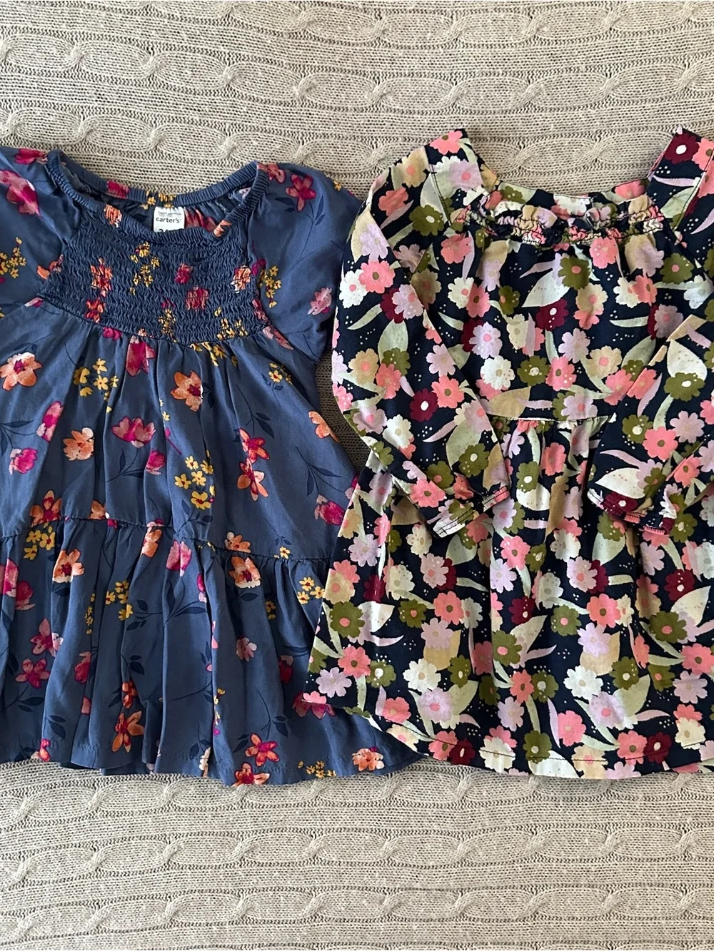 NWOT Carter's 2pc Baby Girl Dress Set, Florals, 24 Months
